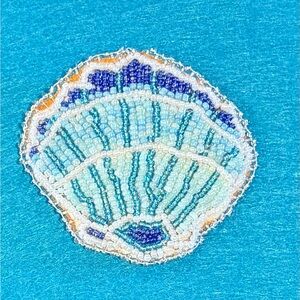 Handmade beaded shell